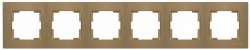Rita 6 Gang Horizontal Frame White - Thumbnail