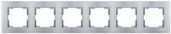 Rita 6 Gang Horizontal Frame White - Thumbnail