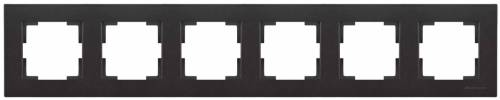 Rita 6 Gang Horizontal Frame White