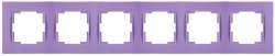 Rita 6 Gang Horizontal Frame White - Thumbnail