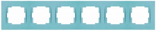 Rita 6 Gang Horizontal Frame White