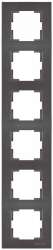 Rita 6 Gang Vertical Frame White - Thumbnail