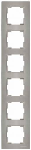 Rita 6 Gang Vertical Frame White