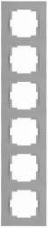 Rita 6 Gang Vertical Frame White - Thumbnail