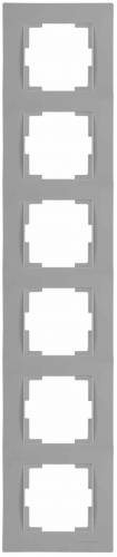 Rita 6 Gang Vertical Frame White