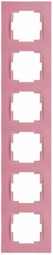 Rita 6 Gang Vertical Frame White