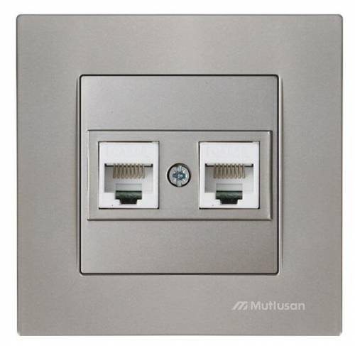 Rita Data Prizi 2*Rj45 (Cat5E) Beyaz