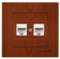 Rita Data Prizi 2*Rj45 (Cat6) Beyaz - Thumbnail