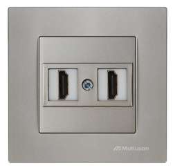 Rita Data Socket 2*HDMI White - Thumbnail