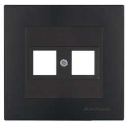 Rita Data Socket 2*Rj45 (Without Connector) White - Thumbnail