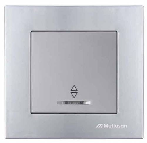 Rita Illuminated One Gang Two Way White (Easy Connection) 220V