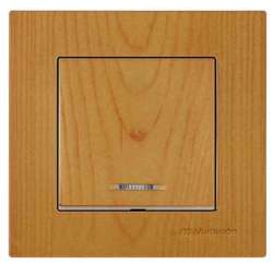Rita Illuminated One(220V) Gang One Way Switch White (with Screw) - Thumbnail