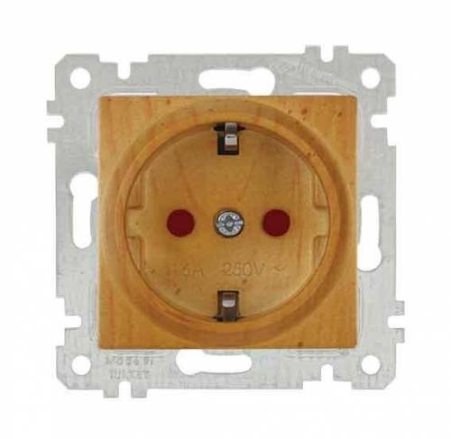 Rita Mechanism+Plate Earthed Socket with Child Protection