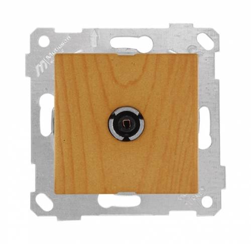 Rita Mechanism+Plate SAT Socket (Through) 4Db/F Connector White