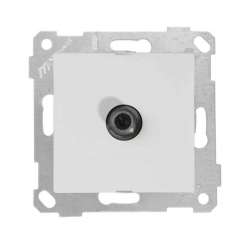 Rita Mechanism+Plate SAT Socket (Through) 4Db/F Connector White - Thumbnail