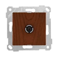 Rita Mechanism+Plate SAT Socket (Through) 4Db/F Connector White - Thumbnail