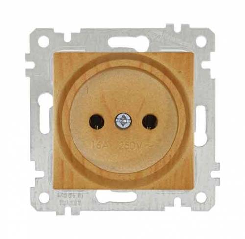 Rita Mechanism+Plate Socket Outlet Non-Earthed White