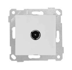 Rita - Rita Mechanism+Plate TV Socket Male (Dead End) White