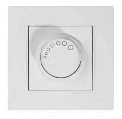 Rita Светорегулятор c подсветкой (Dimmer) 600W, белый цвет - Thumbnail