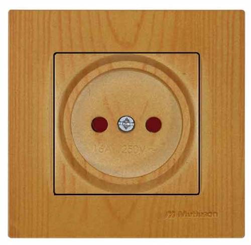 Rita Socket Outlet with Child Protection Non-Earthed White