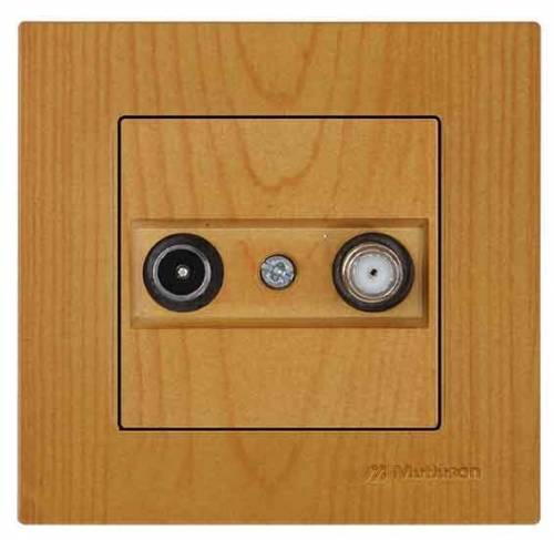 Rita TV/SAT Socket (Dead End) White