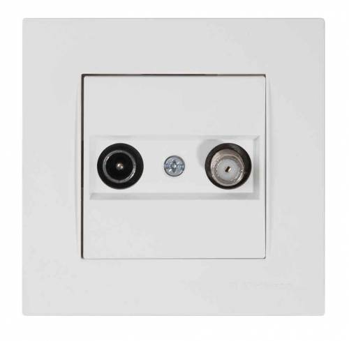 Rita TV/SAT Socket (Through) 4Db Con. White