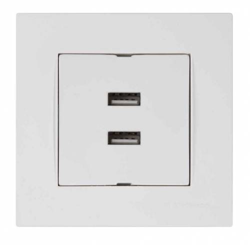 Rita Светорегулятор c подсветкой (Dimmer) 600W, белый цвет