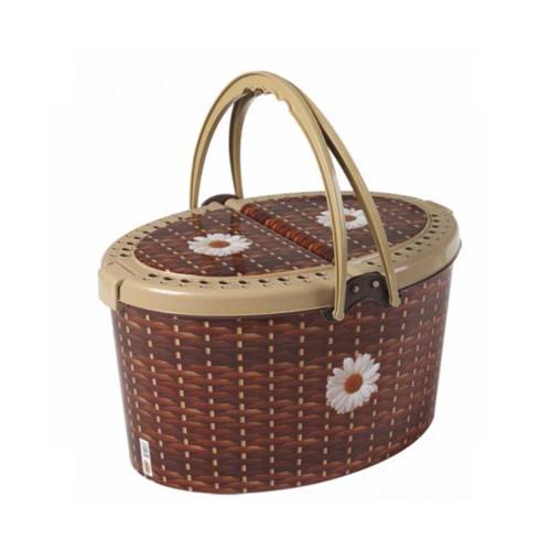 Small Decorated Picnic Basket