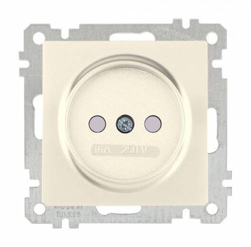 Socket Outlet with Child Protection Non-Earthed White