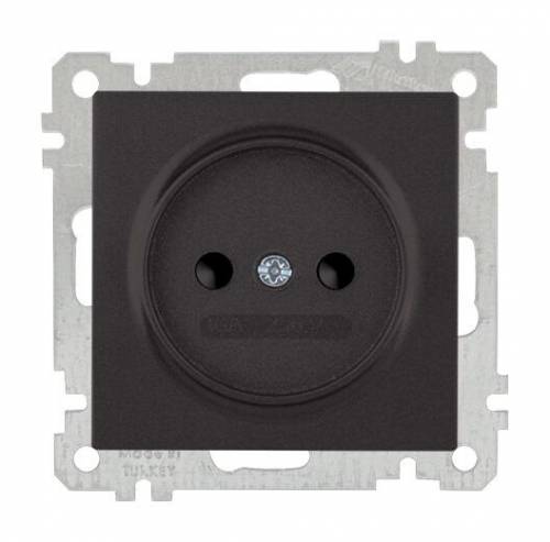 Socket Outlet with Child Protection Non-Earthed White