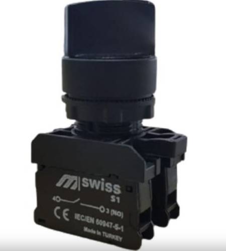 Swiss Serisi Plastik 2-0-1 Mandal Buton (1NO+1NO)(22MM) Swiss Serisi Plastik 2-0-1 Mandal Buton (1NO+1NO)(22MM)