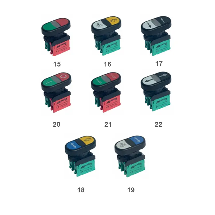 Mutlusan - Swiss Serisi Plastik İkiz Buton (22MM) Mutlusan - Swiss Serisi Plastik İkiz Buton (22MM)