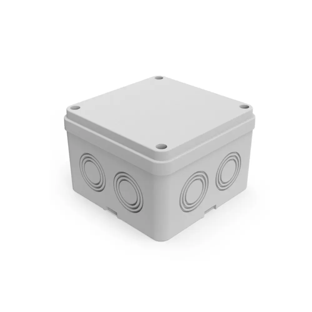 Thermoplastic Junction Box (110X110X74)(8 Outlet)