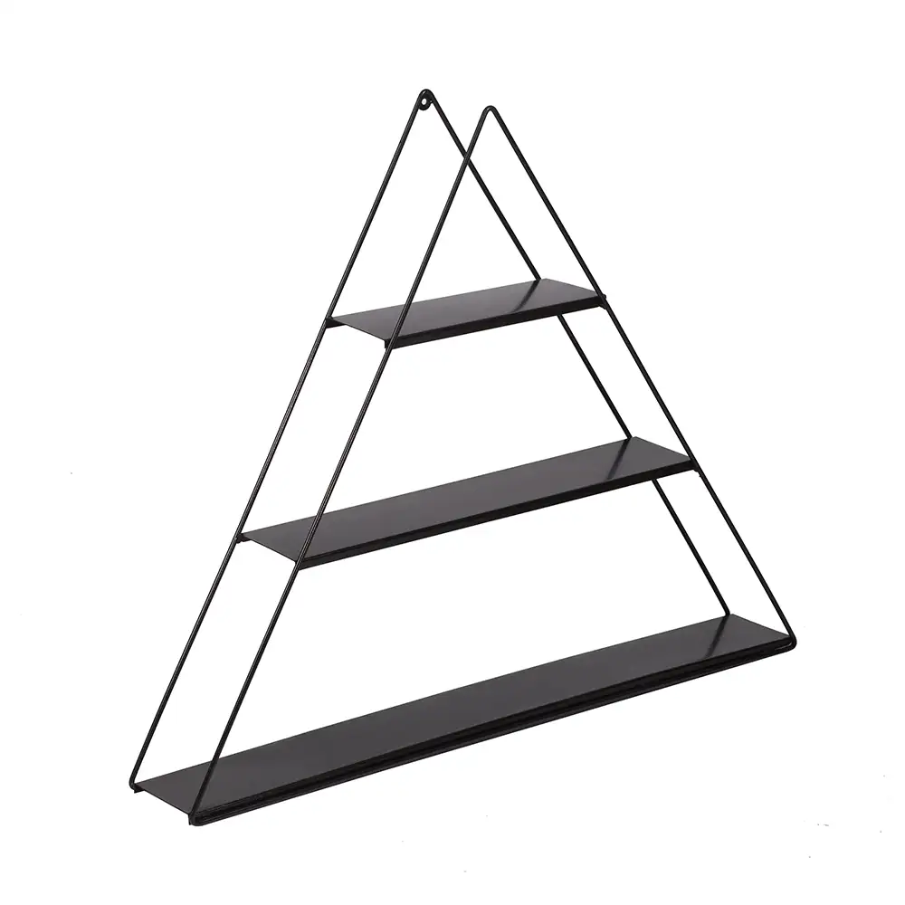 Настенная полка треугольной формы (с полкой из металлического листа) - Thumbnail