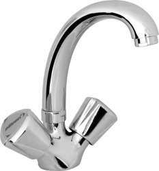 Spring - Trio Basin Faucet (Swan Shape) (Luxury Pipe)