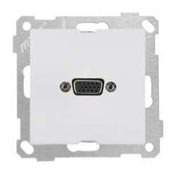 Candela-Daria - VGA Socket White (mech+plate)