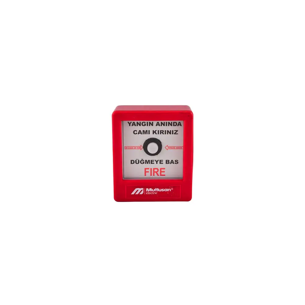 Mutlusan - Warning Button (Square)