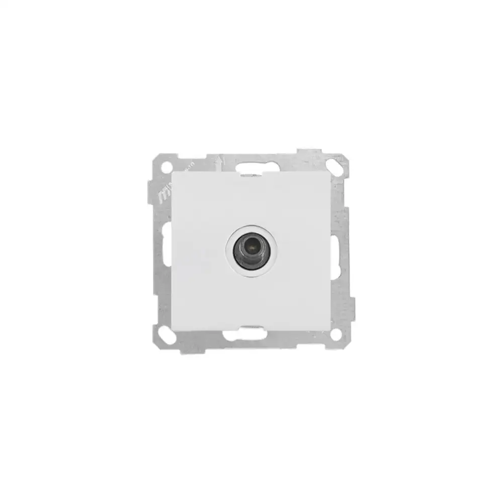 White SAT Socket (Through) 4Db/F Connector - Thumbnail